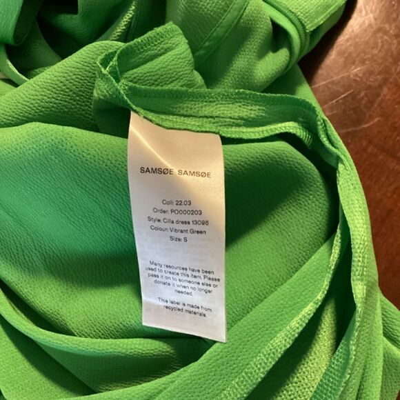 Samsoe and Samsoe Scilla Midi dress Vibrant green - Picture 16 of 16